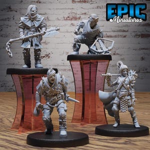 Banditen (8 Posen) • Wilde Banditen • Epische Miniaturen | Dungeons and Dragons | Brettspiele | Kriegsspiele | Harz-Miniatur