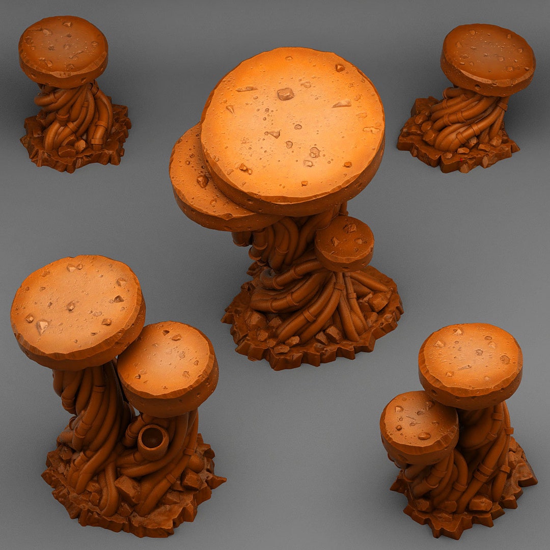Red Rocks Dnd Cyber Desert Rocks (5 Models) • Fantastic Plants and Rocks • by Print ...
