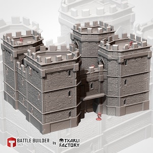 Great Castle by Txarli Factory | Post Apocalyptic | Wargames | DnD | Dungeons and Dragons | Scatter Terrain | Diorama