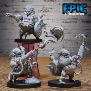 Hedgehog Arsonist (3 Poses) • Mechanus Clockwork • EPIC Miniatures | Dungeons and Dragons | Tabletop Games | Wargames | Resin Miniature
