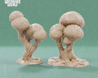 Forest Scatter Set | Underdark Terrain | Mushroom 2 | 28mm / 32mm | DnD, RPG Tabletop Scatter