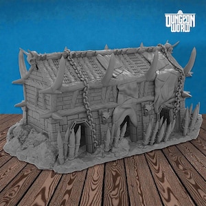 Orc Armory Building Terrain | 15mm 28mm 32mm Fantasy DnD Scenery