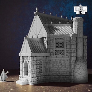 Alchemist Workshop Terrein | 15 mm 28 mm 32 mm DnD-drankjeswinkel D&D, fantasy-RPG, wargaming