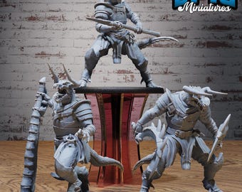 Demon Knight Miniature • Resin 3D Print, Dungeons and Dragons, Tabletop Wargame