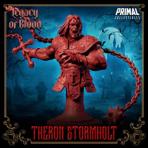 Busto del guerrero Theron Stormholt • Legacy Of Blood • Primal Collectibles / Dungeons and Dragons / Juegos de mesa / Wargames / Miniatura de resina