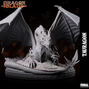 Green Dragon Tauragon by Primal Collectibles | Dungeons and Dragons | Tabletop Games | Wargames | Resin Miniature