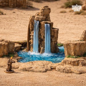 Natural Hot Springs Pool Modular Terrain Dungeons and Dragons Pathfinder 15mm 28mm 32mm