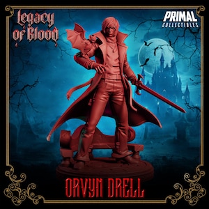 Orvyn Drell • Legado de Sangre • Coleccionables primigenios / Dungeons and Dragons / Juegos de mesa / Juegos de guerra / Miniaturas de resina