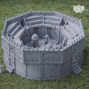 Modular Bear Pit Arena Modular Terrain for Dungeons and Dragons Pathfinder 28mm
