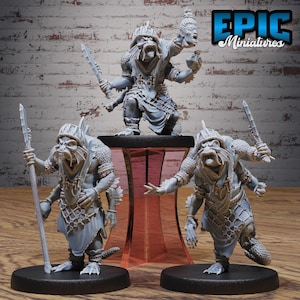 Fishfolk Vagabond (3 Poses) • Deep Sea Mysteries • EPIC Miniatures | Dungeons and Dragons | Tabletop Games | Wargames | Resin Miniature