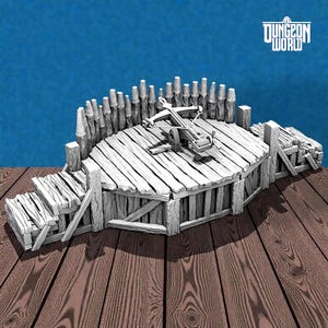 Plataforma Ballista Terreno Modular Dungeons and Dragons Pathfinder 15 mm 28 mm 32 mm