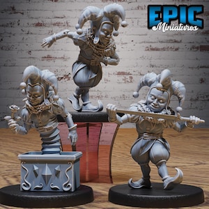 Creepy Clown Construct (3 Poses) • Grand Carnival • EPIC Miniatures | Dungeons and Dragons | Tabletop Games | Wargames | Resin Miniature