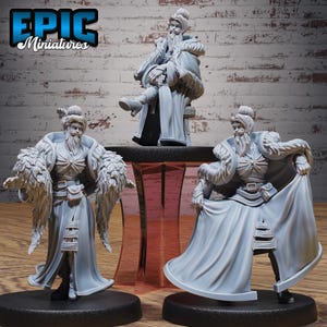 Bearded Lady (3 Poses) • Grand Carnival • EPIC Miniatures | Dungeons and Dragons | Tabletop Games | Wargames | Resin Miniature