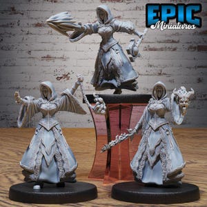 Hohe Zauberin (3 Posen) • Adventurer Gilde • EPIC Miniatures | Dungeons and Dragons | Brettspiele | Kriegsspiele | Harz-Miniatur
