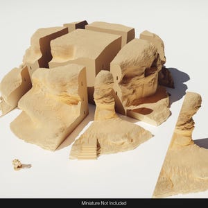 Mountain Terrain D by Wonderworlds | Dungeons and Dragons | D&D | Wargames | DnD | Tabletop Games | Scatter Terrain