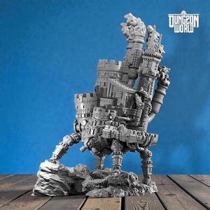 Moving Fortress Terrain Mobile Stronghold Dungeons and Dragons Pathfinder 15mm 28mm 32mm