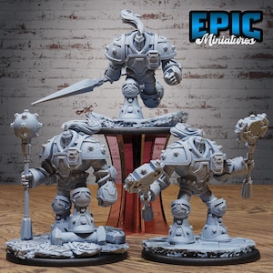 Queens Knight Konstrukt (3 Posen) • Mechanus Uhrwerk • EPIC Miniatures | Dungeons and Dragons | Brettspiele | Kriegsspiele | Harz-Miniatur