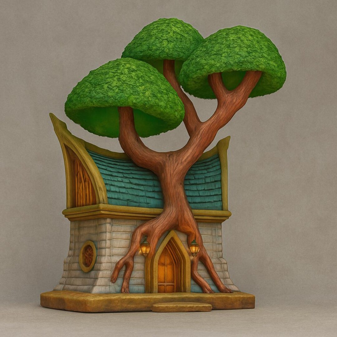 Elven House Terrain | 15mm 28mm 32mm Fantasy Building for Dnd, Elf ...