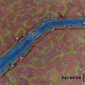 Rivers by Makers Anvil | 32mm Terrain | Wargames | DnD | Dungeons and Dragons | Scatter Terrain | Diorama