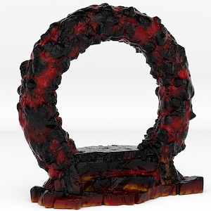 Lava Portal • Fantastische portalen en effecten • door print je monsters | Dungeons and Dragons Tabletop Games | Hars Miniatuur