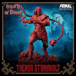 Guerrero Theron Stormholt • Legado de Sangre • Coleccionables primigenios / Mazmorras y dragones / Juegos de mesa / Juegos de guerra / Miniaturas de resina