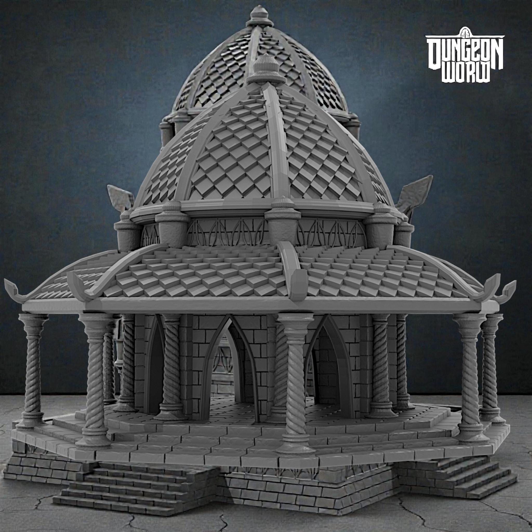 Elven Fantasy Terrain Building 15mm 28mm 32mm | Elven Community Hall ...
