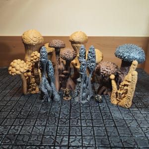 Terreno disperso de bosque de hongos Dungeons and Dragons 15 mm 28 mm 32 mm