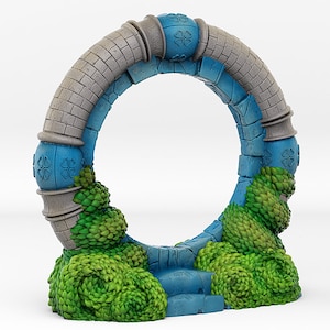 Wonderland Portal • Fantastische portals en effecten • door Print Your Monsters | Dungeons and Dragons Tabletop Games | Hars Miniatuur