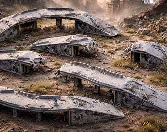 Modular Sci Fi Bridges Terrain Set for Tabletop Wargames and RPG Battles