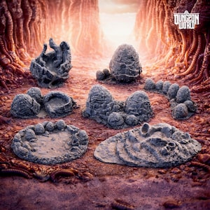 Großes Alien Ei Terrain für Tabletop Spiele, Sci-Fi Wargames und RPG Encounters