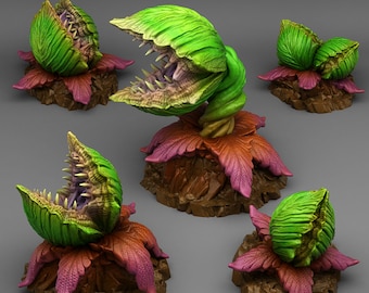 Massive fleischfressende Pflanzen von Print Your Monsters | Dungeons and Dragons | D&D | DnD | Tischspiele | Wargames | Resin Miniatur