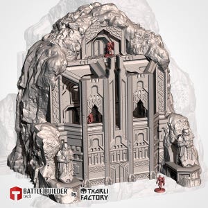 The Isolated Mountain by Txarli Factory | Post Apocalyptic | Wargames | DnD | Dungeons and Dragons | Scatter Terrain | Diorama