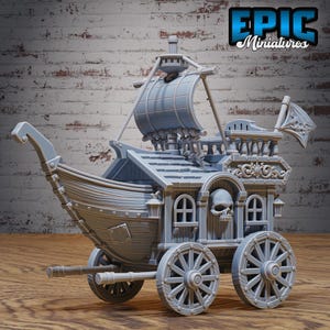 Pirate Carriage • Corsair Waters • EPIC Miniatures | Dungeons and Dragons | Tabletop Games | Wargames | Resin Miniature