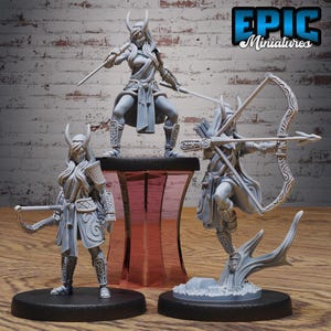 Oni Kunoichi (3 poses) • Légendes ninjas • Miniatures ÉPIQUES | Donjons et dragons | Jeux de société | Jeux de guerre | Miniature en résine