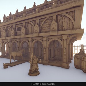Barenhole Stables by WonderWorlds | Dungeons and Dragons | D&D | Wargames | DnD | Tabletop Games | Scatter Terrain | Diorama