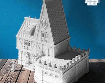Modular Barracks Terrain Military Camp Dungeons and Dragons 15mm 28mm 32mm