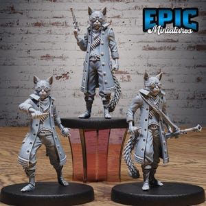 Cafolk Gunner Jasper (3 Poses) • Mechanus Clockwork • EPIC Miniatures | Dungeons and Dragons | Tabletop Games | Wargames | Resin Miniature