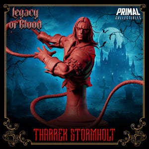 Tharek Stormholt Bust • Legacy Of Blood • Primal Collectibles | Dungeons and Dragons | Tabletop Games | Wargames | Resin Miniature