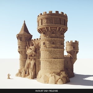 The Dark Castle (Necromancer Castle) by Wonderworlds | Dungeons and Dragons | D&D | Wargames | DnD | Tabletop Games | Scatter Terrain