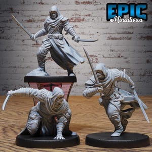 Ninja bianco (3 pose) • Ninja Legends • EPIC Miniatures / Dungeons and Dragons / Giochi da tavolo / Wargames / Miniature in resina