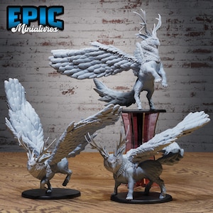 Peryton Beast (3 Poses) • Witch Forest • EPIC Miniatures | Dungeons and Dragons | Tabletop Games | Wargames | Resin Miniature