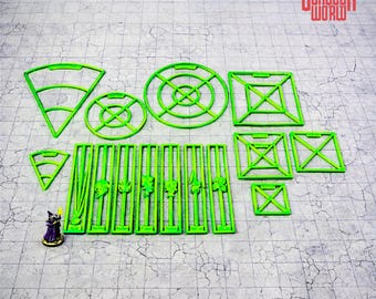 AOE Spell Area Templates – Modular Spell Effect Markers for Tabletop RPGs