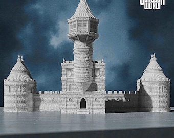 Medieval Modular Bank Building With Vault | 15mm 28mm 32mm Fantasy DnD Terrain