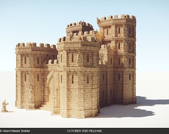 EPIC Drennheim Castle (Dragon Keep) | Dungeons and Dragons | D&D | Wargames | DnD | Tabletop Games | Scatter Terrain | WonderWorlds