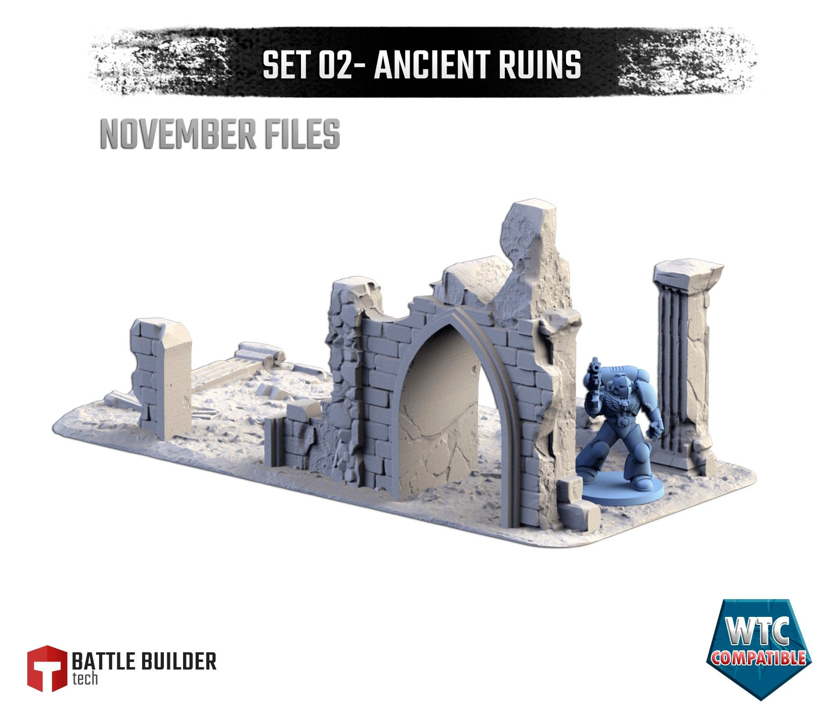 Rpg Container Post-apocalyptic Ruins & Containers – Modular Wasteland Terrain Scatter ...