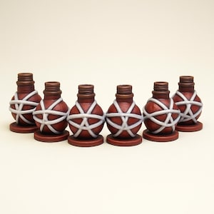 DND Healing Potion Tokens | Fantasy Health Markers for Tabletop Battles and Adventures