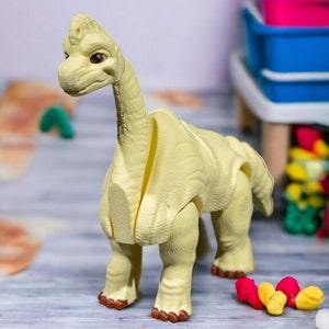 Braquiosaurio articulado Multicolor / Impresión 3D / Juguetes para niños / Fidget Animal / Juguete de escritorio / Juguete Fidget