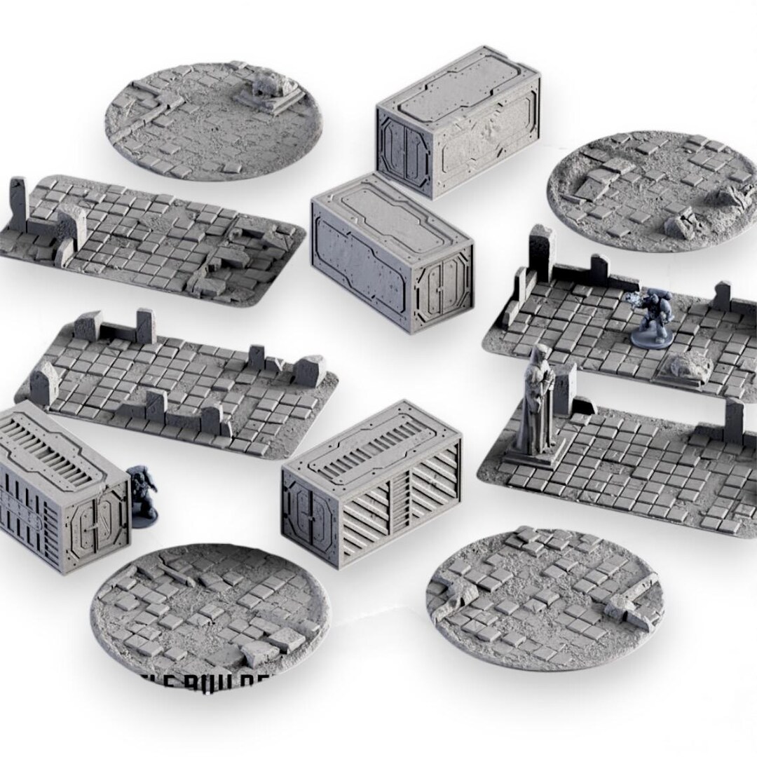 Star Container Rpg Post-apocalyptic Ruins & Containers – Modular Wasteland Terrain Scatter ...