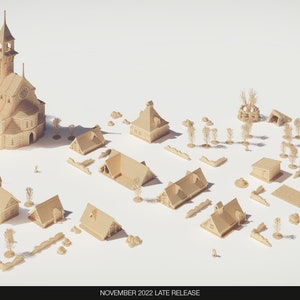 Tristan Village by Wonderworlds | Dungeons and Dragons | D&D | Wargames | DnD | Tabletop Games | Scatter Terrain