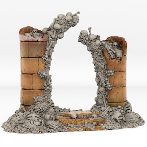 Skeletons Portal • Fantastische portalen en effecten • door print je monsters | Dungeons and Dragons D &d Tabletop Games | Hars Miniatuur